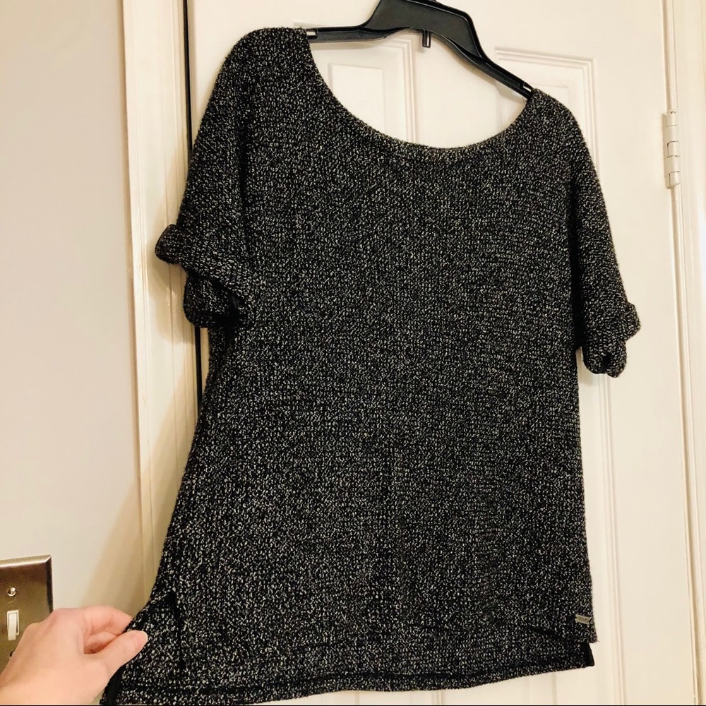 Armani Exchange Black and White Sweater